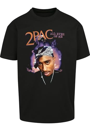 Mister Tee Tupac T-Shirt Surdimensionné All Eyez on Me Anniversary, Noir, L Homme
