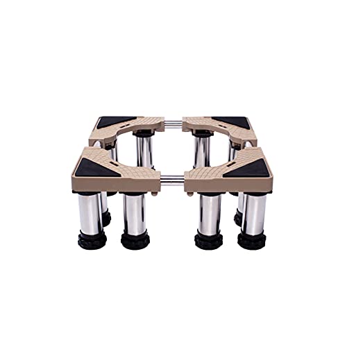 Base ajustable con patas resistentes de 4/8/12 pulgadas Pedestal para lavadora Largo del pedestal 45-66 cm Ancho 43-64 cm Pedestales y marcos para secadora y refrigerador Base para lavavaji