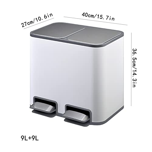 Papelera de cocina con pedal y sensor, gris miniatura 2