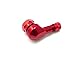 1x Motorrad Alu Winkelventil Weinrot Bordeaux 11,3mm Ventile Eckventil Ventil