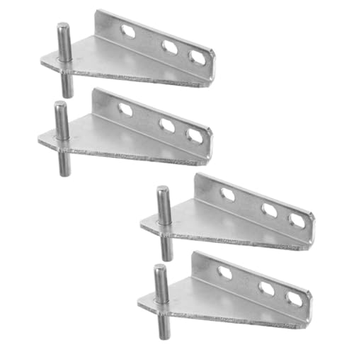 Ipetboom Juego de 4 Bisagras de Acero Inoxidable para Puerta de Congelador Pequeño Tapa de Goma Eje de 35 MM para Reparación y Accesorio de Frigorífico Doméstico
