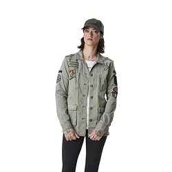Von Dutch - Chaqueta para mujer militar, caqui, L