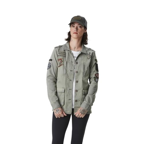 Von Dutch - Chaqueta para mujer militar, caqui, L