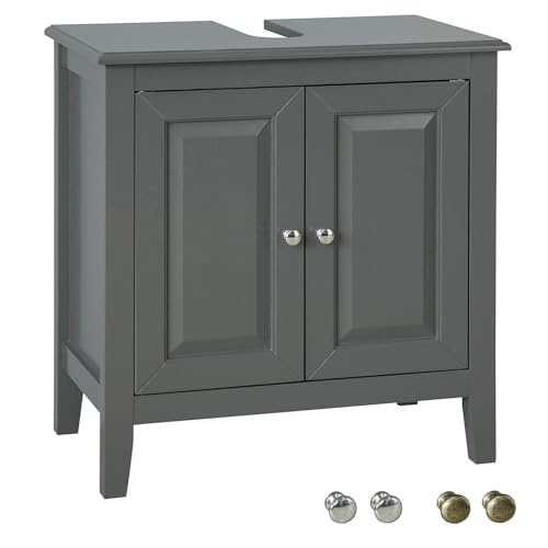 SoBuy Mobile sottolavabo per bagno con 2 ante, senza lavabo,...