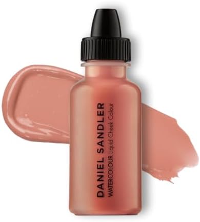Daniel Sandler Watercolour Liquid Blush โ Buildable Long-Lasting Satin Warm Peach Cheek Tint for Cheeks & Lips โ Water-Resistant Formula for All Skin Types, 0.5 Fl Oz / 15 ml โ Gentle