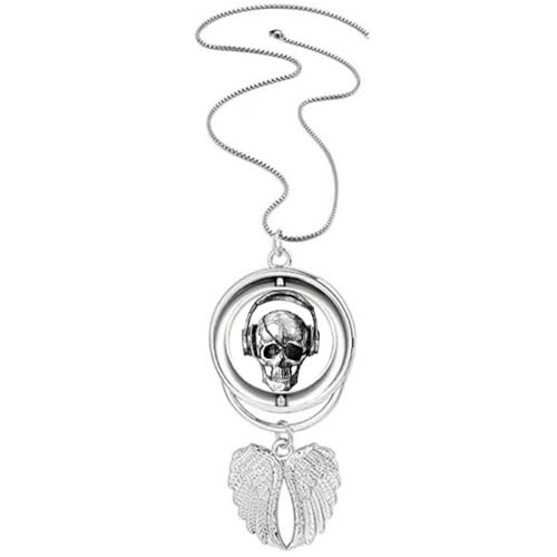 Collier pendentif ailes d'ange gravure musique aux finitions haute joaillerie