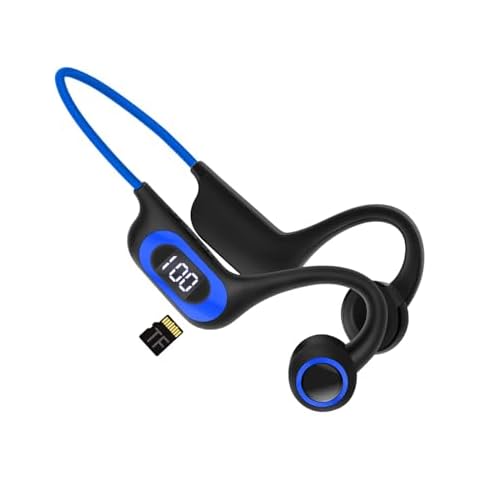 SUJAHHUJIQ Bone Conduction Headphones with Microphone Cover