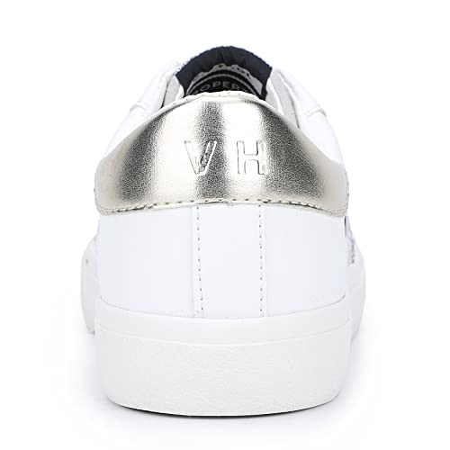 Image of VINTAGE HAVANA Grande Women's Fashion Sneakers White Silver Gold 6.5