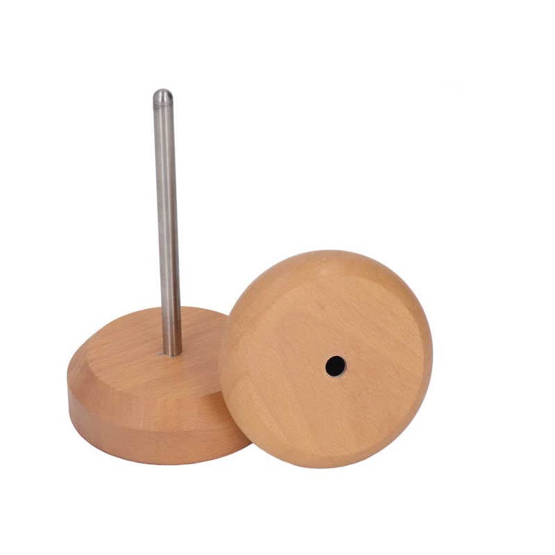 2 Pcs Bead Spinner Log Colored Beech Wood Beading Device Hand Made Beading Bowl Quick Beading Tool for
