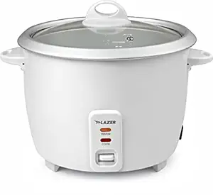 Lazer Spectra GSPL 1.8L Atomatic 700 Watt 2pots Electric Rice Cooker with Glass lid (White)