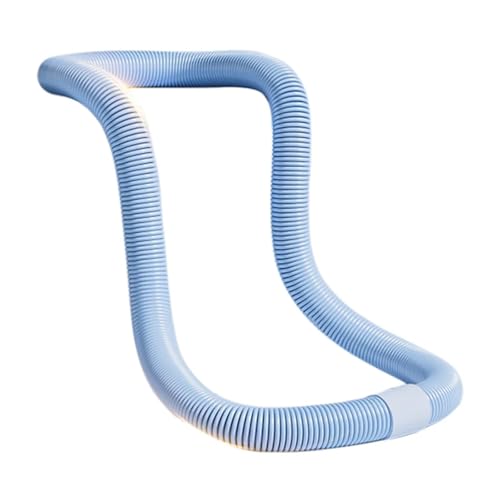 Hula Hoop Aro de Resorte portátil Plegable for tonificar la Cintura, diseño silencioso, círculo de Entrenamiento for Ejercicio del Vientre for Gimnasio en casa(Blue)