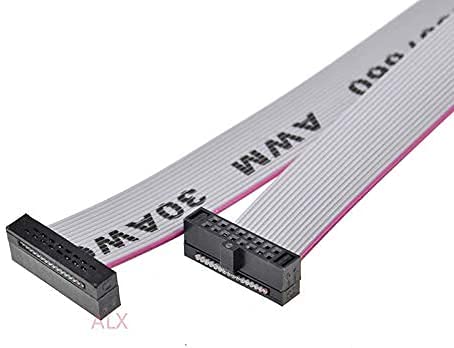 1PCS 1.27MM Pitch FC-6/8/10/14/16/20/40/50 PIN 30CM JTAG ISP Download Cable Gray Flat Ribbon Data Cable for DC3 IDC Box Header - (Pins: 2x5 10P)