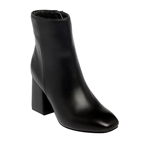 Image of MONROW Stylish and Lightweight Durable and Comfortable Casual Block Heel Boots for Women and Girls for Everyday