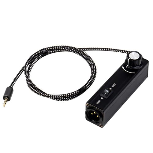 Annuleur de bruit XLR passif avec contrôle volume pour connectique 3.5mm sans interférence