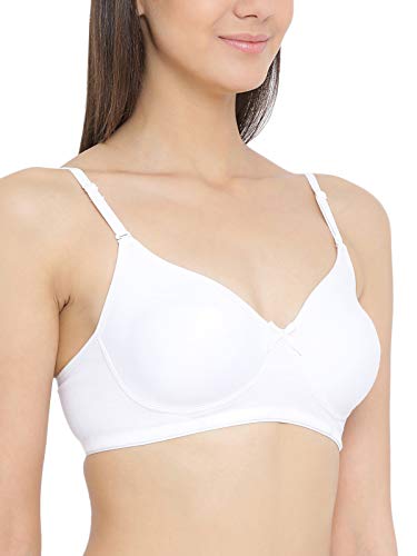 Image of Clovia Women's Cotton Solid Non-Padded Full Cup Wire Free T-Shirt Bra