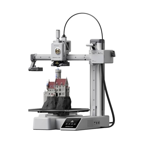 Image of WOL3D Bambu Lab A1 Mini 3D Printer - 500mm /s Speed, 180x180x180mm Build, Multi-Color Printing, Auto Bed Leveling, Direct Drive Extruder, AI Failure Detection, Quiet & Fully Assembled for Easy Use.