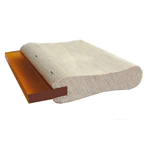 Screen Printing Squeegee, zosenda 2 Pcs 75 Durometer Wood Ink Scraper Silk Stencil Squeegee for Screen Printing (9.8 in & 3.9 in)