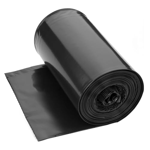 Image of WAIKAS 13 Gallon Trash Bags, Pack of 28, Black Kitchen Garbage Bags 13 Gal, 61x75cm, 12g /pcs, Unscented
