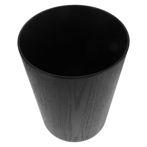 Papelera de madera negra de 10l para recogida fácil de residuos 1