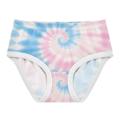 GuoChe Cotton Panties Elastic Waistband Panties Organic Underpants for Baby Girls in Sizes 2T,3T, 4T, 5T, 6Y and 8Y