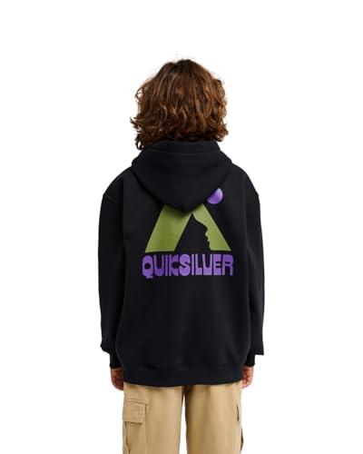 Sweat capuche oversize Quiksilver en molleton noir doux et chaud