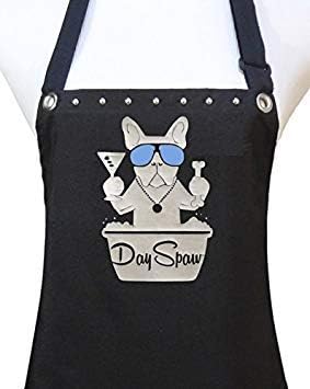 Waterproof Pet Dog Groomers Grooming Apron, Day Spaw (Ice Blue)