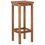 Hompiper Barhocker 2 STK. Massivholz Akazie 44016