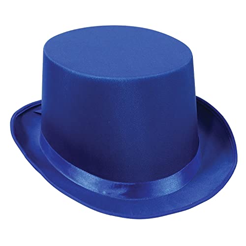 Beistle 60839-B haut de forme bleu accessoire déguisement adulte lot de 6