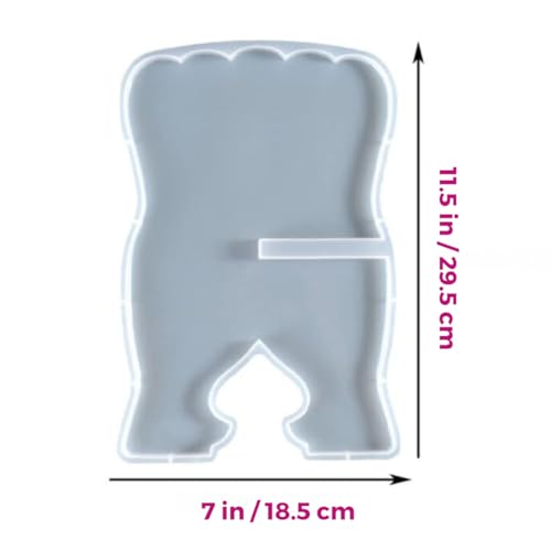 Image of Oytra Resin Art Mould Big Book Stand Holder DIY Multipurpose Silicone Mold Craft Materials for Beginners Professionals Artists Book Readers Hobbyists Casting Molding Set (2 Pcs)