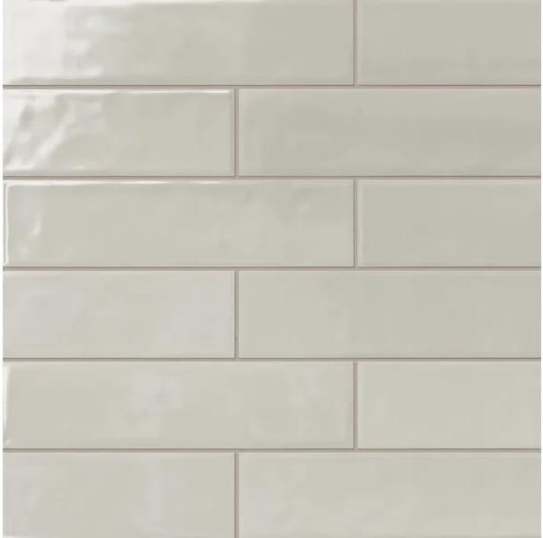 Crossroads 4 in. x 16 in. Ceramic Undulated Wall Tile (14.60 Sq. Ft. / Case) (Sage Green)