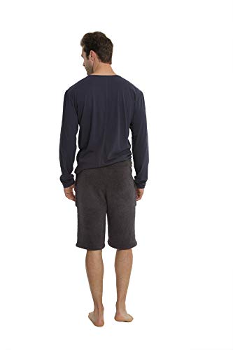 Barefoot Dreams CozyChic Men’s Lounge Shorts Pajama, Long Drawstring Shorts3
