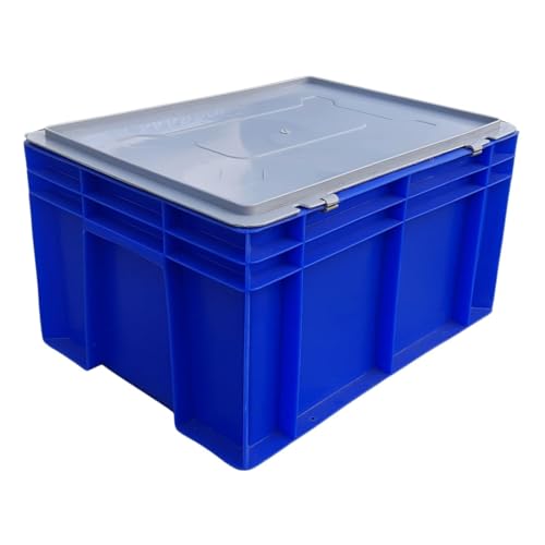 TCH Plastic Crate with Lid, 400x300x200 MM Multipurpose Heavy Dut...