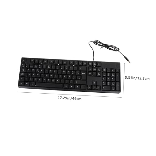 Clavier ordinateur de bureau filaire compact iplusmile noir - 6
