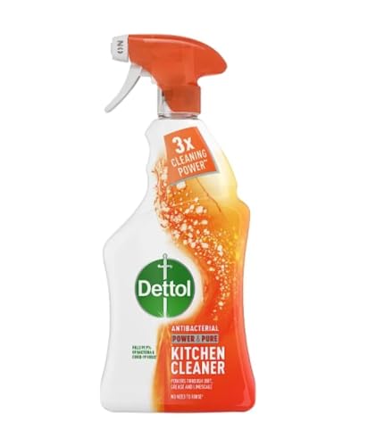 Dettol Power and Pure Kitchen Cleaner Spray, 1L [Packaging may vary]