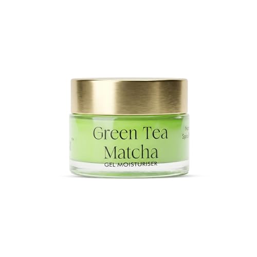 Image of VEDICDERM Green Tea Gel Moisturizer SPF 45 PA++++ for Oily & Acne-Prone Skin - Lightweight, Non-Comedogenic, Oil-Free Face Cream with Ceramides, Peptides & Matcha I 50g