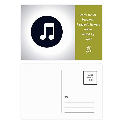 Cartes postales notes de musique pour décorer vos cadeaux et écrire vos messages de poésie