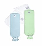 The Ollie Swaddle Bundle (Sky & Meadow) - Helps to Reduce The Moro (Startle) Reflex -Made from a Custom Designed Moisture-Wicking Material-No overheating-Size Adjustable for All Months of Babies