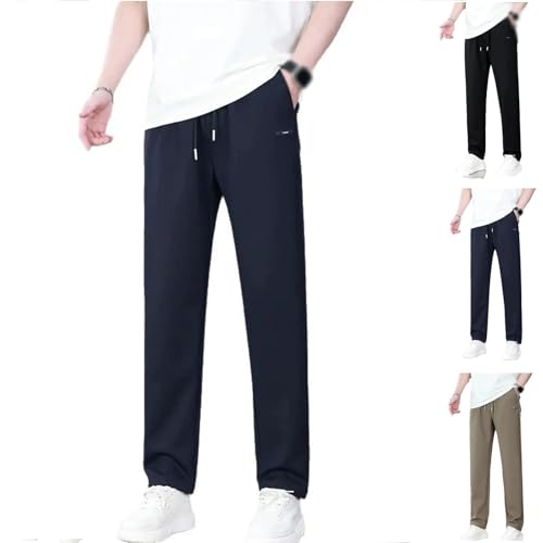 Pull On Waffle Stretch Casual Pants, Lacyaura Pants Men, Aerostrides Soft Ultra Stretch Breathable Casual for Work Travel
