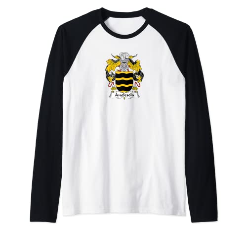 Escudo de armas Anglesola - Escudo de la familia Camiseta Manga Raglan