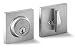 Berlin Modisch Single Cylinder Deadbolt Lock Slim Square for Front Door Modern Contemporary High Security Heavy Duty - Satin Nickel Finish
