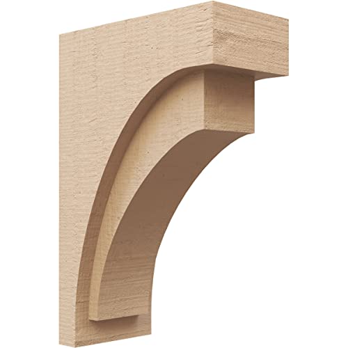 6"W x 12"D x 18"H Classic Rivera Rough Cedar Woodgrain TimberThane Corbel, Primed Tan