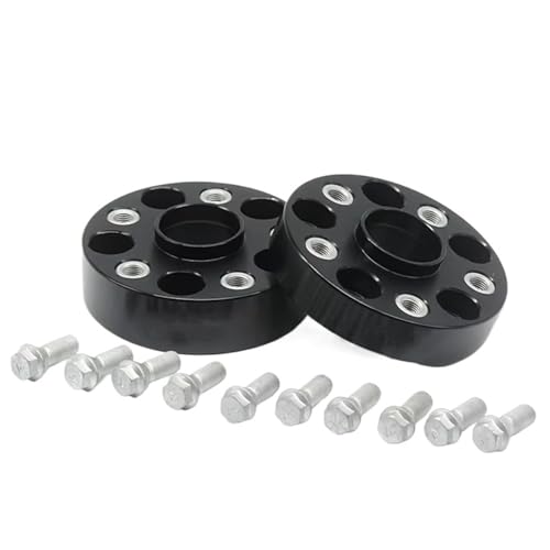 Entretoise de roue 30mm BMW F15 F16 : élargisseur de voie noir anodisé anti-vibration
