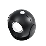 yuwqqoajv Aplique de pared con ángulo de ajuste horizontal de 350 ° para ángulo de iluminación que se ilumina cuando la gente va y viene, Batería negra