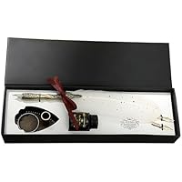 Juego de tinta y pluma, papelería escolar vintage, 27,8 x 9 x 4