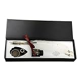 Ya en mundofriki.es: Juego de tinta y pluma, papelería escolar vintage, 27,8 x 9 x 4 cm, kit de bolígrafo de escritura, juego de plumas de aligrafía C, accesorio clásico para tomar notas, para escritores, autores