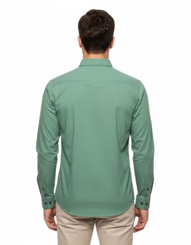 Image of Arvest Men?s Cotton Regular Fit Full Sleeve Shirt Combo Soft Breathable Fabric with Button-Down Collar and Chest Pocket Suitable for Office and Outfits