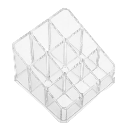 VALICLUD soporte de exhibición de lápiz labial titular de lápiz labial acrílico titular de la barra de labios de la vendimia caja de pintalabios el plastico Transparent