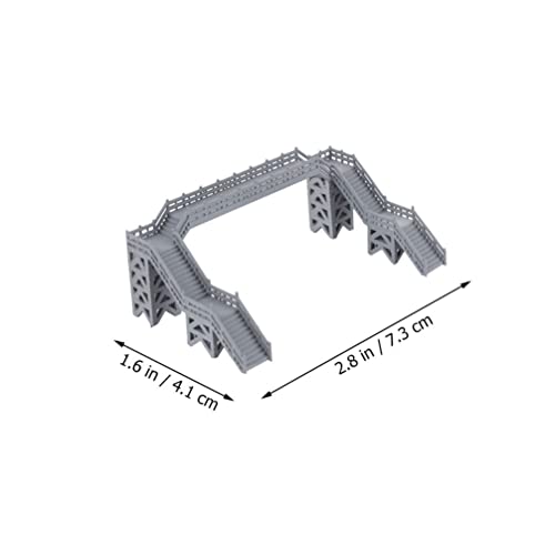 Ganazono Home Decor N Scale Buildings Railway Scenery Overhead Footbridge Plastic Footbridge Model Diy Sand Table Decor Photo Prop Construction Building N Scale Track Decoraciones Para Salas De Casa #TOP5