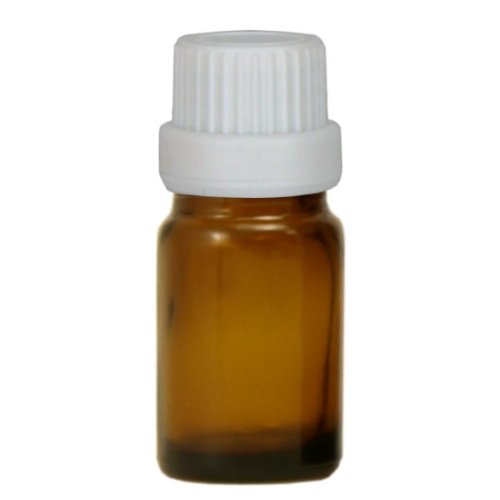 500x Apothekenfläschchen 5ml aus Braunglas mit weissem Tropfverschluss mit Kindersicherung