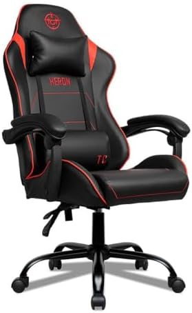 Cadeira Gamer TGT Heron TC - Cor (Preto e Vermelho)